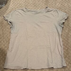 Athleta Light Gray Short Sleeve Tee